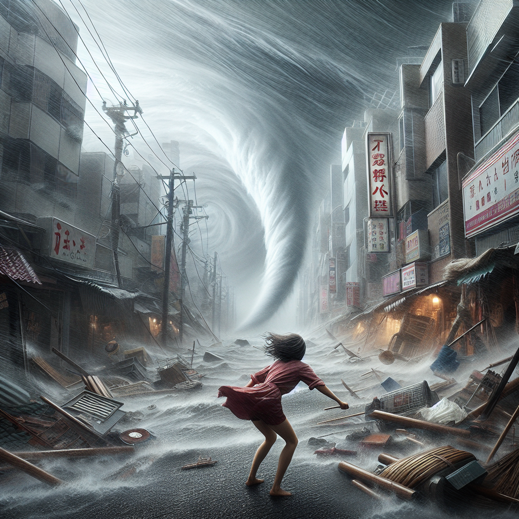 세기의 태풍을 만난 순간