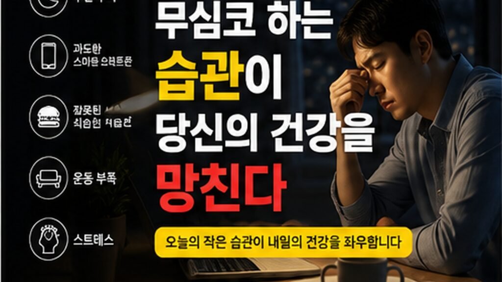 무심코 하는 습관이 당신의 건강을 망친다